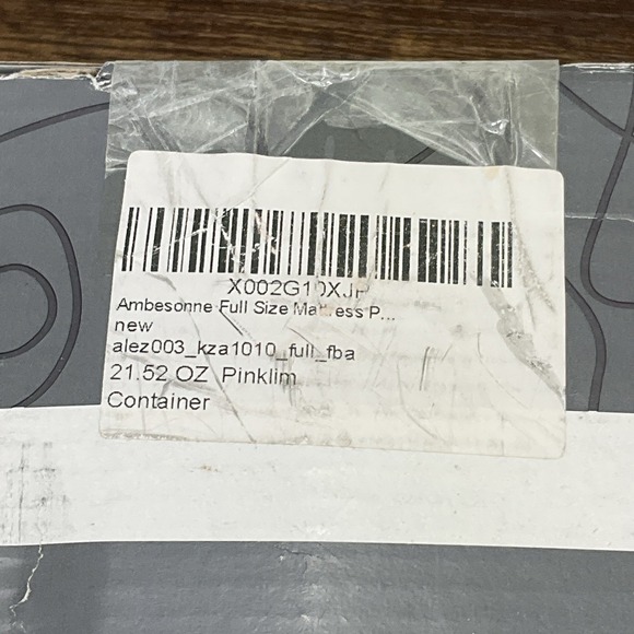 Ambesonne soft texture mattress pad quilted bed topper Size Full White New - Picture 3 of 5